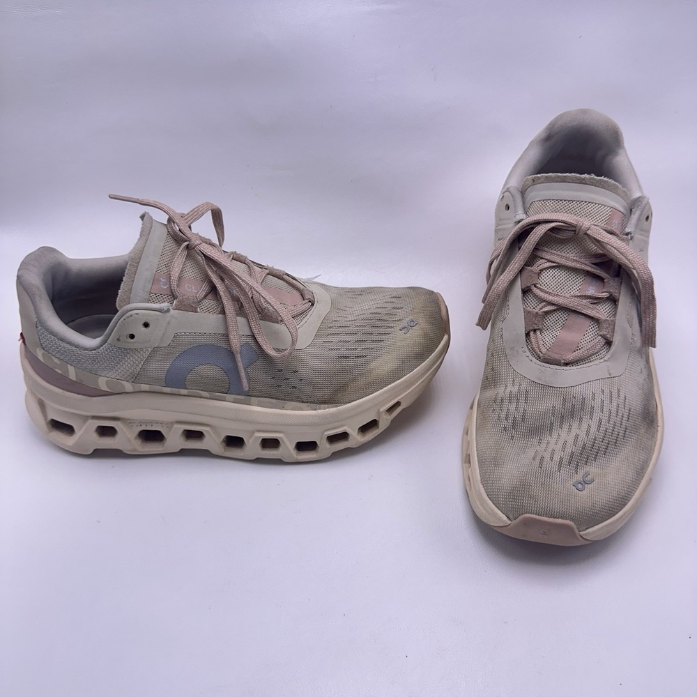 On Running Cloudmonster Moon Fawn Womens 6.5 Running Shoes Sneakers 61.97785
